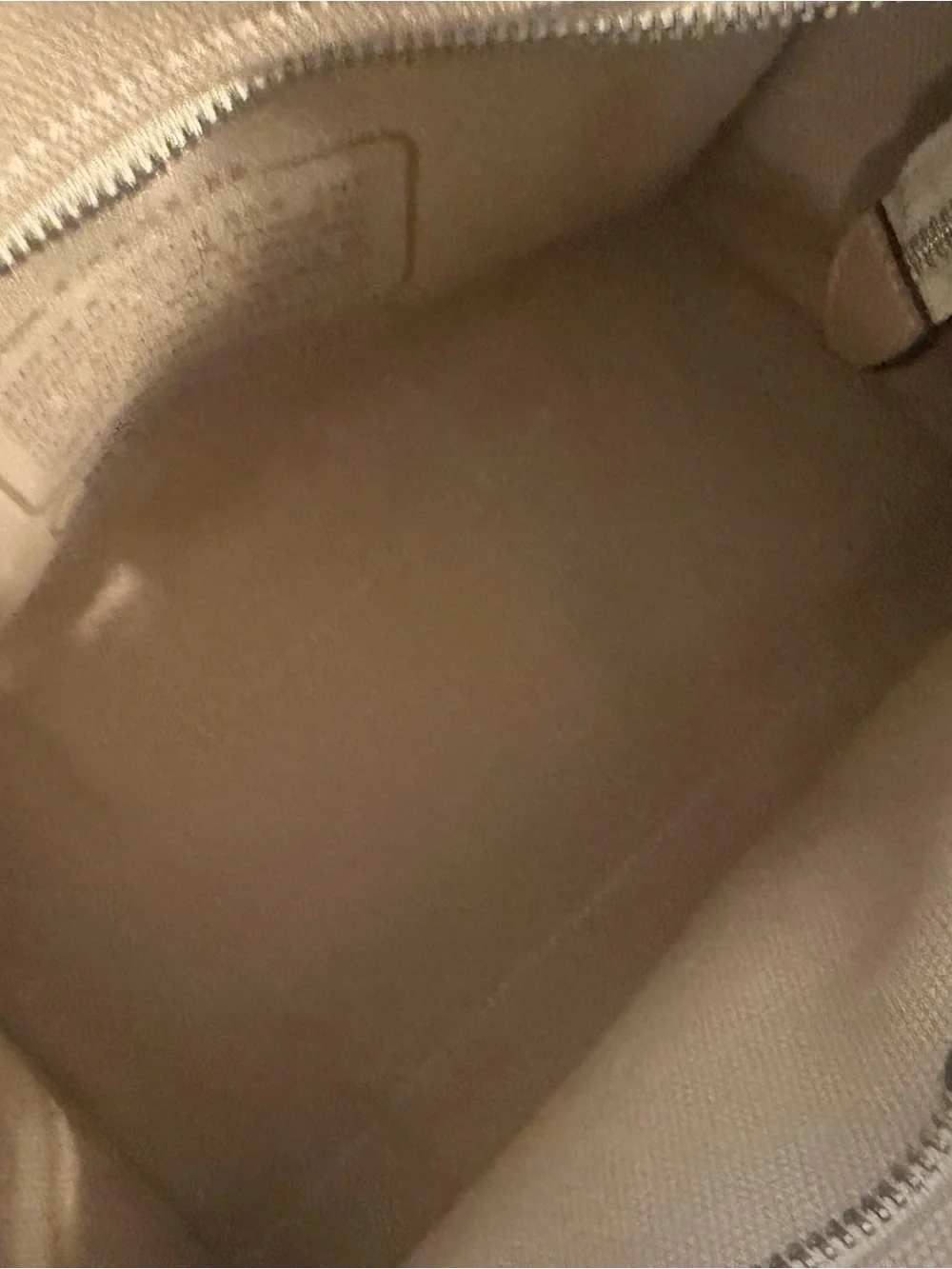 Coach Beige Canvas Mini Tote with Embroidered Logo